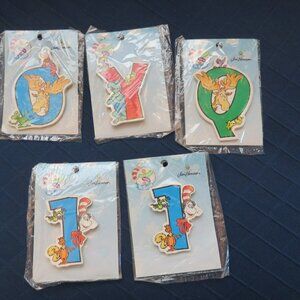 The Wubbulous World Of Dr Seuss 3in Wooden Letters Numbers Lot 5 Jim Henson
